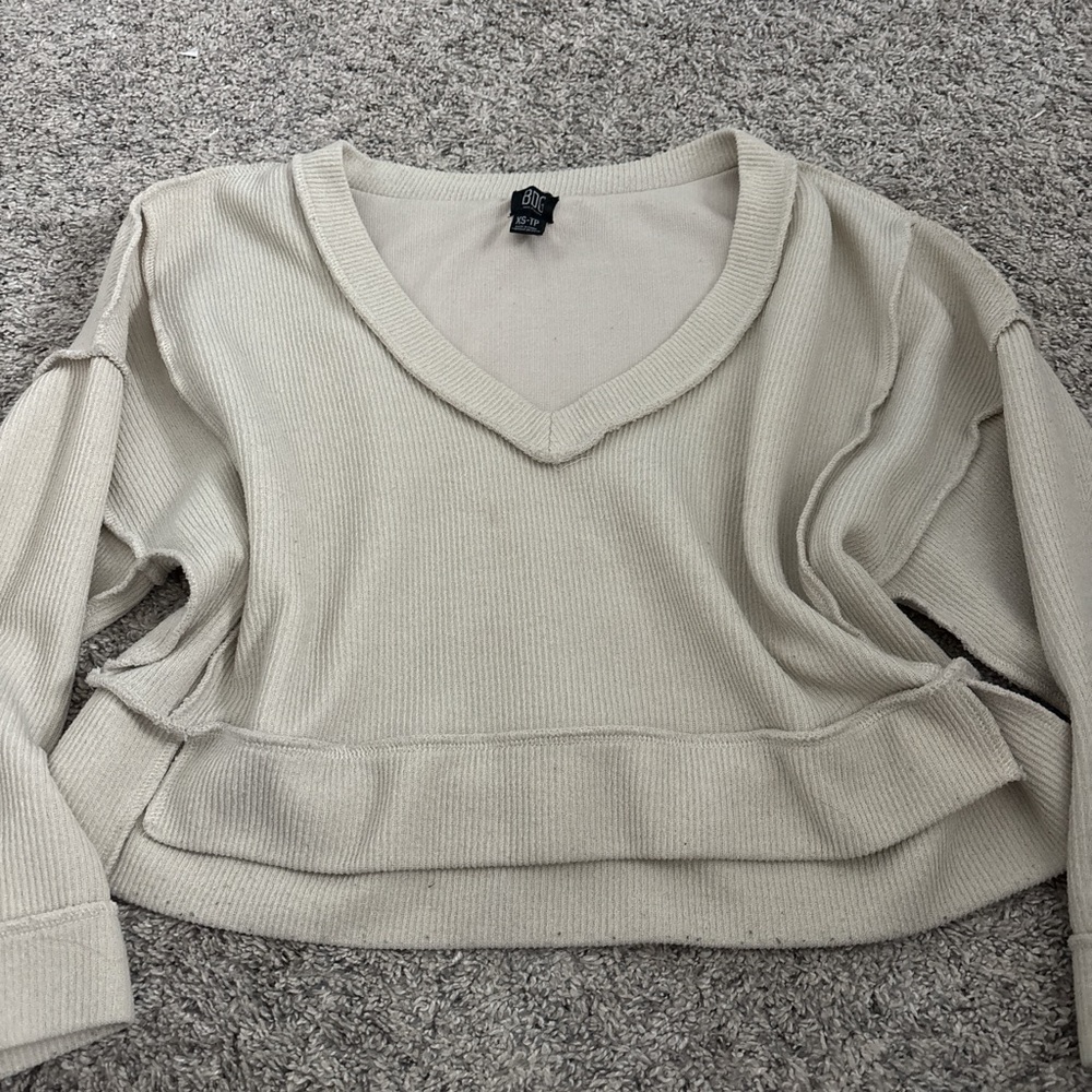 Urban Outfitters Cream Crop Top